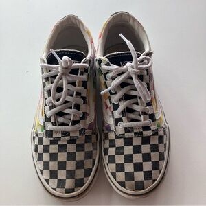 Vans Ward Rainbow Checkerboard Sneakers Size US Missy Size 4 Pastel Skater Shoes